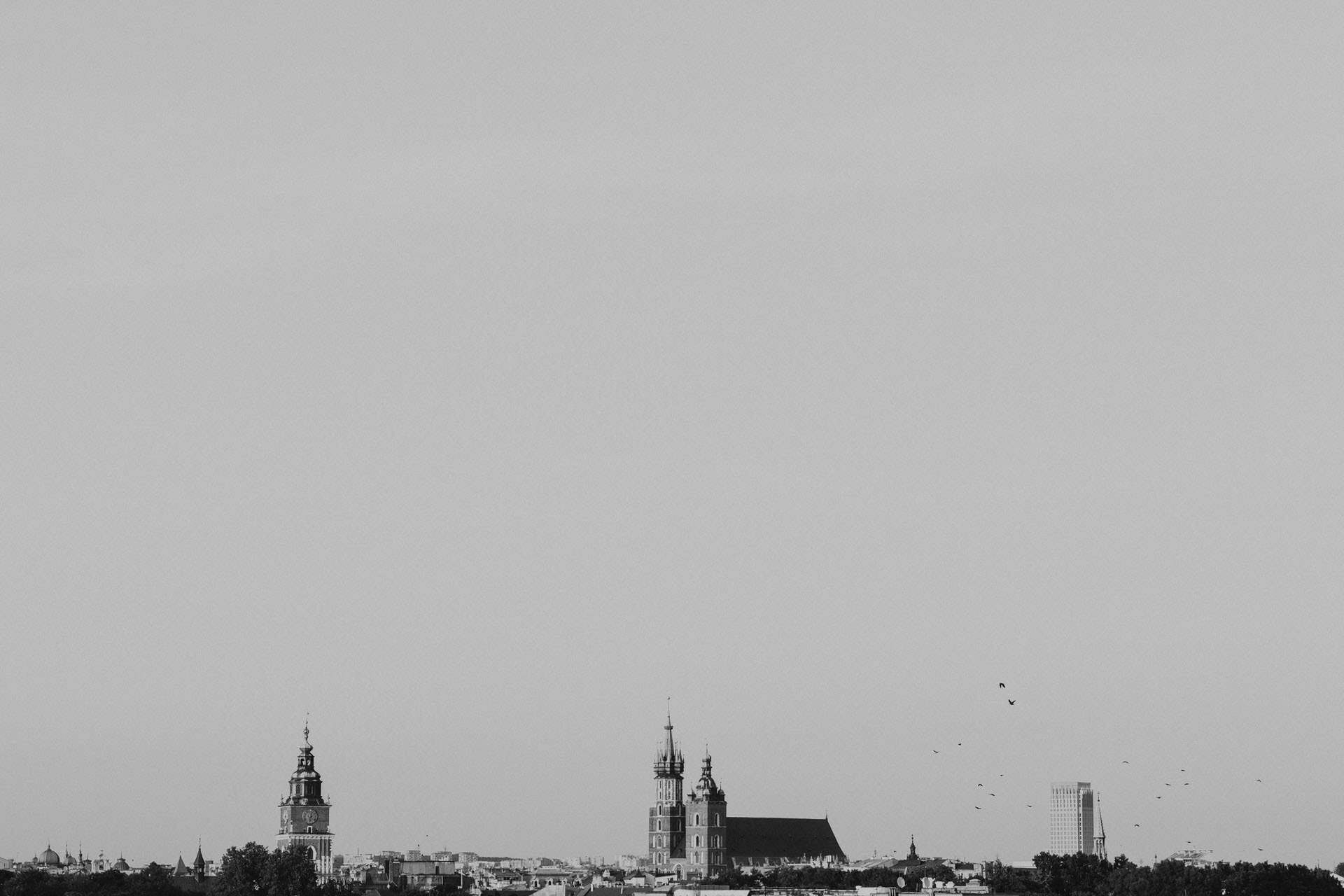 panorama Krakowa Kościół Mariacki