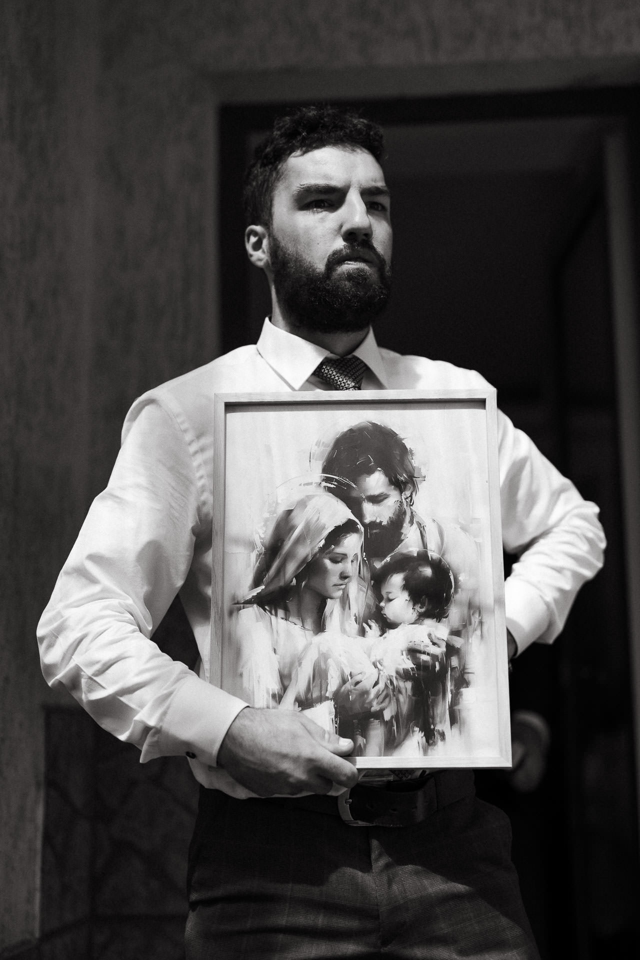 obraz na prezent ślubny